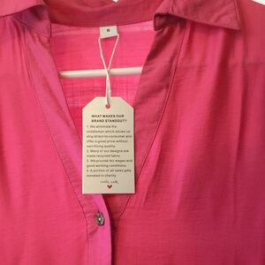 NWT Fuscia Summer Lightweight Tiered Dress